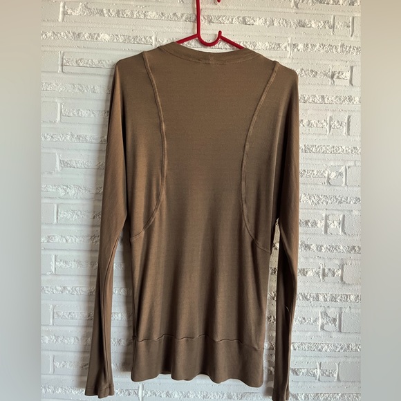 BCBG Maxazria brown/taupe shirt - Picture 5 of 6